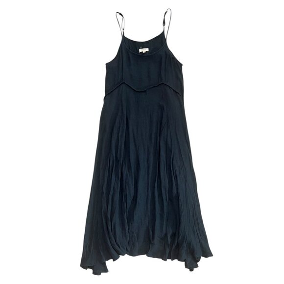 Wishlist‎ Gauzy Midi Dress Navy Size Medium Boho Whimsygoth Witchy - Picture 1 of 10